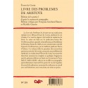 LIVRE DES PROBLEMES DE ARISTOTE