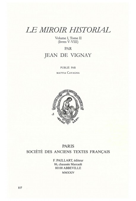 LE MIROIR HISTORIAL, TOME II  (LIVRES V-VIII)