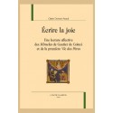 ÉCRIRE LA JOIE