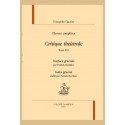 OEUVRES COMPLÈTES  CRITIQUE THÉÂTRALE TOME XXI