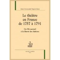 LE THÉÂTRE EN FRANCE DE 1757 À 1791