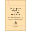 LES UNIVERSITÉS PRINCIÈRES EN EUROPE AU XVE SIÈCLE