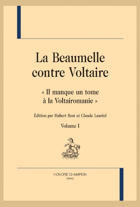 LA BEAUMELLE CONTRE VOLTAIRE