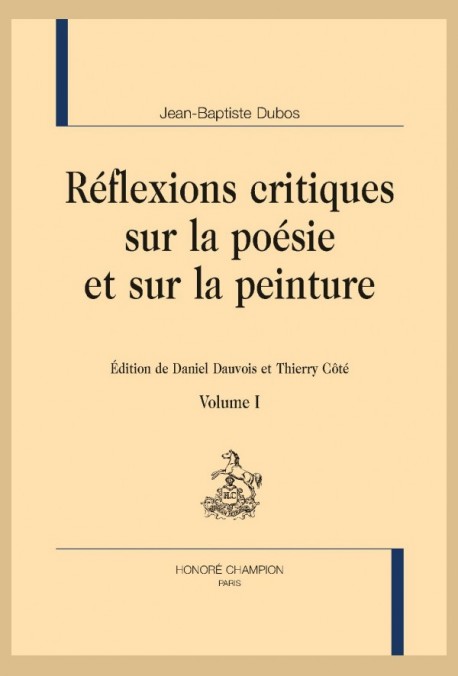 RÉFLEXIONS CRITIQUES SUR LA POÉSIE ET SUR LA PEINTURE