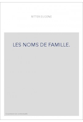 LES NOMS DE FAMILLE.