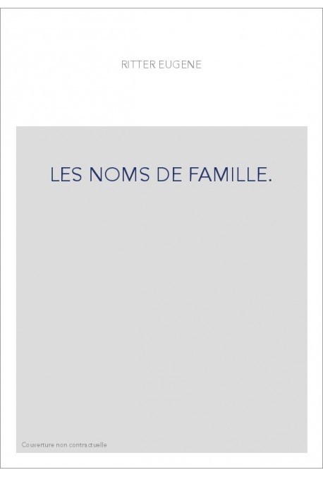 LES NOMS DE FAMILLE.