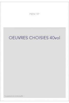 OEUVRES CHOISIES 40vol