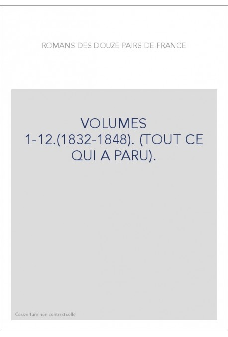 VOLUMES 1-12.(1832-1848). (TOUT CE QUI A PARU).