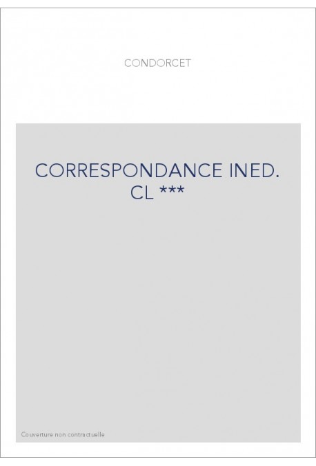 CORRESPONDANCE INED. CL ***