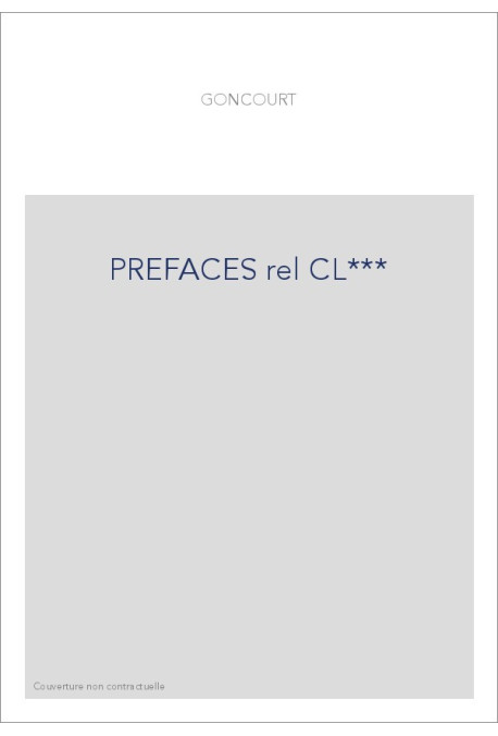 PREFACES rel CL***