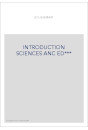 INTRODUCTION SCIENCES ANC ED***