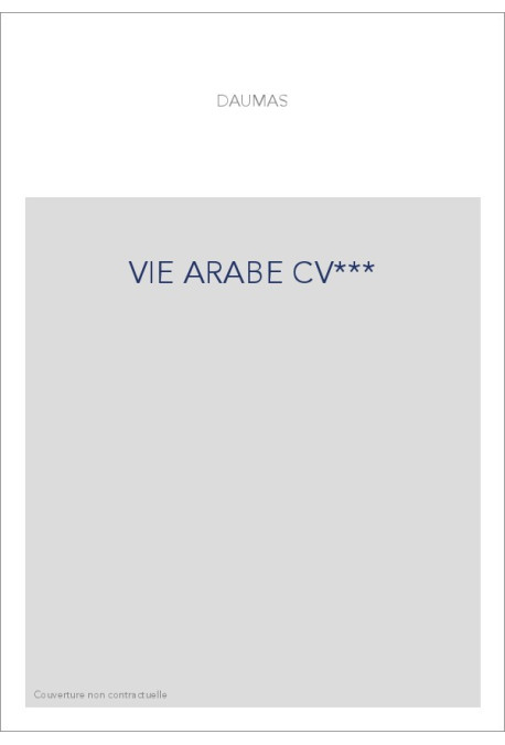 VIE ARABE CV***