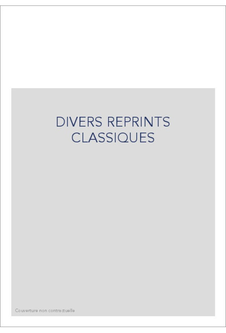 DIVERS REPRINTS CLASSIQUES