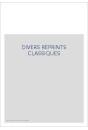 DIVERS REPRINTS CLASSIQUES