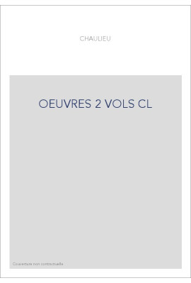 OEUVRES 2 VOLS CL