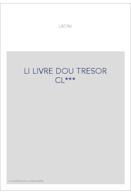 LI LIVRE DOU TRESOR CL***