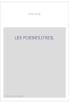 LES POESIES.(1923).