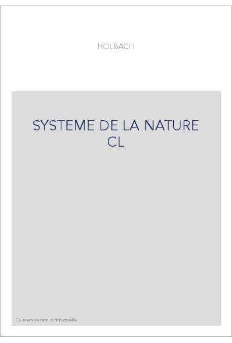 SYSTEME DE LA NATURE CL