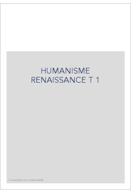 HUMANISME RENAISSANCE T 1