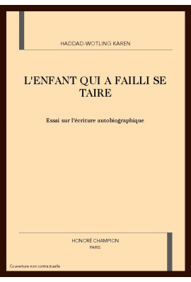 L'ENFANT QUI A FAILLI SE TAIRE