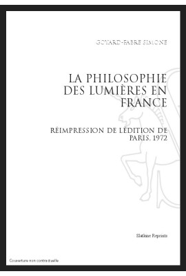LA PHILOSOPHIE DES LUMIÈRES EN FRANCE