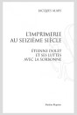IMPRIMERIE AU SEIZIEME SIECLE