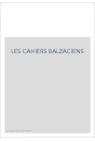 LES CAHIERS BALZACIENS