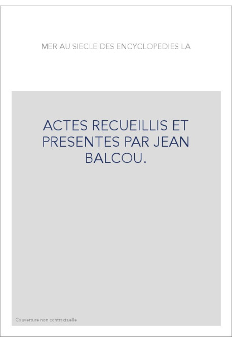 ACTES RECUEILLIS ET PRESENTES PAR JEAN BALCOU.