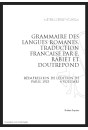 GRAMMAIRE DES LANGUES ROMANES