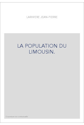 LA POPULATION DU LIMOUSIN.