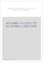 VOLUMES 1-6. (TOUT CE QUI A PARU). (1820-1829).