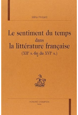 LE SENTIMENT DU TEMPS DANS LA LITTERATURE FRANCAISE