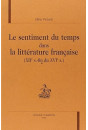 LE SENTIMENT DU TEMPS DANS LA LITTERATURE FRANCAISE