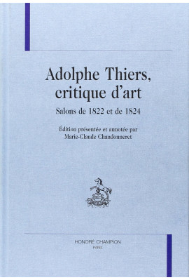ADOLPHE THIERS, CRITIQUE D'ART