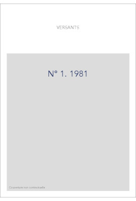 VERSANTS 1  1981