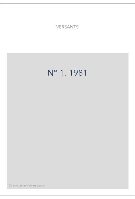 VERSANTS 1  1981