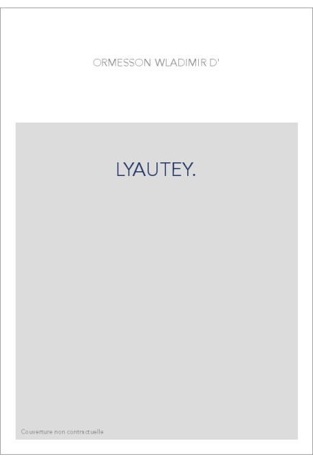 LYAUTEY.