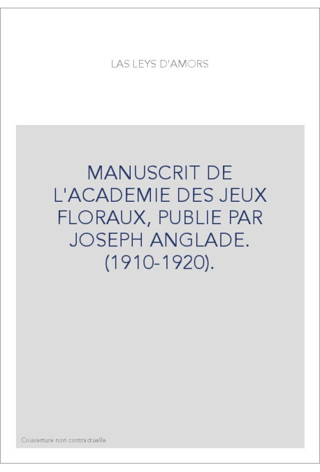 LAS LEYS D'AMORS.