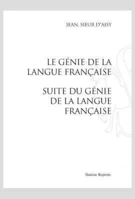 GENIE DE LA LANGUE FRANCAISE SUITE