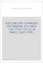 HISTOIRE DES OUVRAGES DES SAVANS. VOLUMES 1-24. (TOUT CE QUI A PARU). (1687-1709).