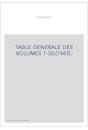 TABLE GENERALE DES VOLUMES 1-30.(1947).