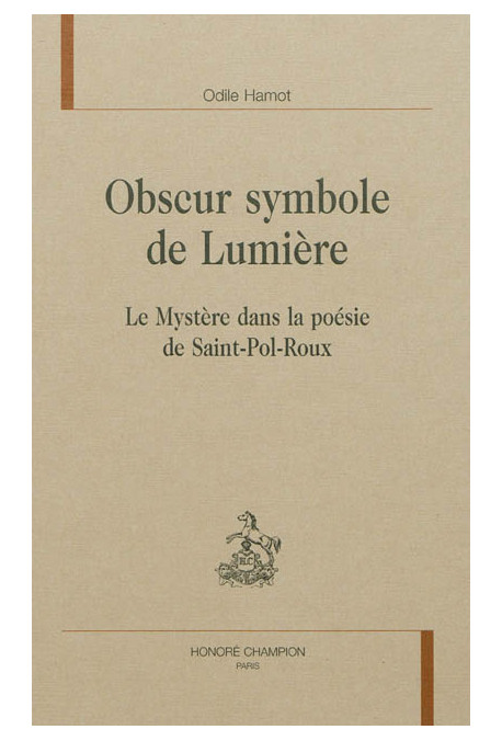 OBSCUR SYMBOLE DE LUMIERE