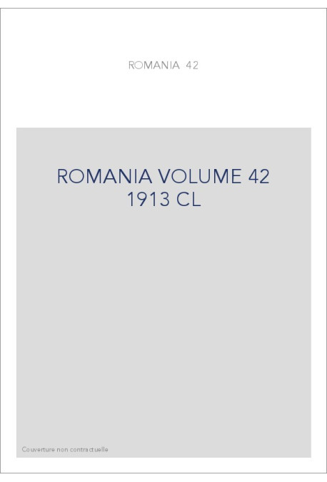 ROMANIA VOLUME 42 ( 1913 )