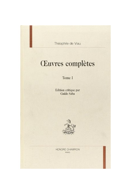 OEUVRES COMPLETES. TOME I. PREMIERE PARTIE. TRAITE DE L'IMMORTALITE DE L'AME OU LA MORT ... POESIES, LARISSA.