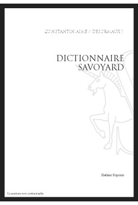 DICTIONNAIRE SAVOYARD