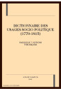 DICTIONNAIRE DES USAGES SOCIO POLITIQUE (1770-1815)    FASCICULE 7