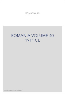 ROMANIA VOLUME 40 ( 1911 ) CL