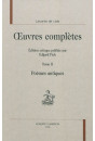 OEUVRES COMPLÈTES. TOME II. POÈMES ANTIQUES