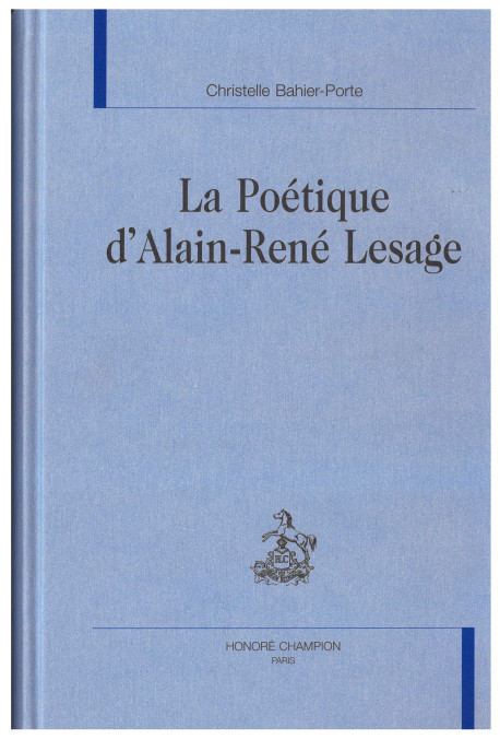 LA POÉTIQUE D'ALAIN-RENÉ LESAGE