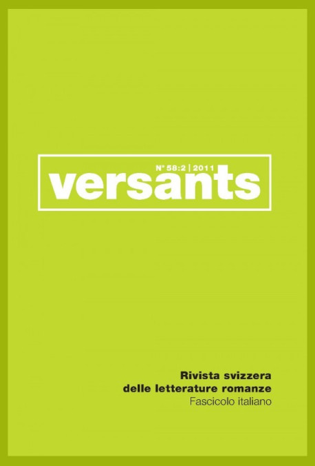 VERSANTS 58/2. FASCICOLO ITALIANO.